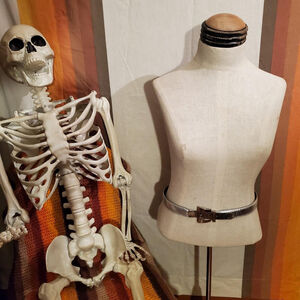 Vintage Escada 80s Silver Snake Skin Belt